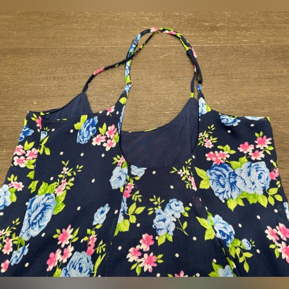 Abercrombie Kids Youth Girls Y2K Floral Cross Back Tank Top Dress - Picture 4 of 4